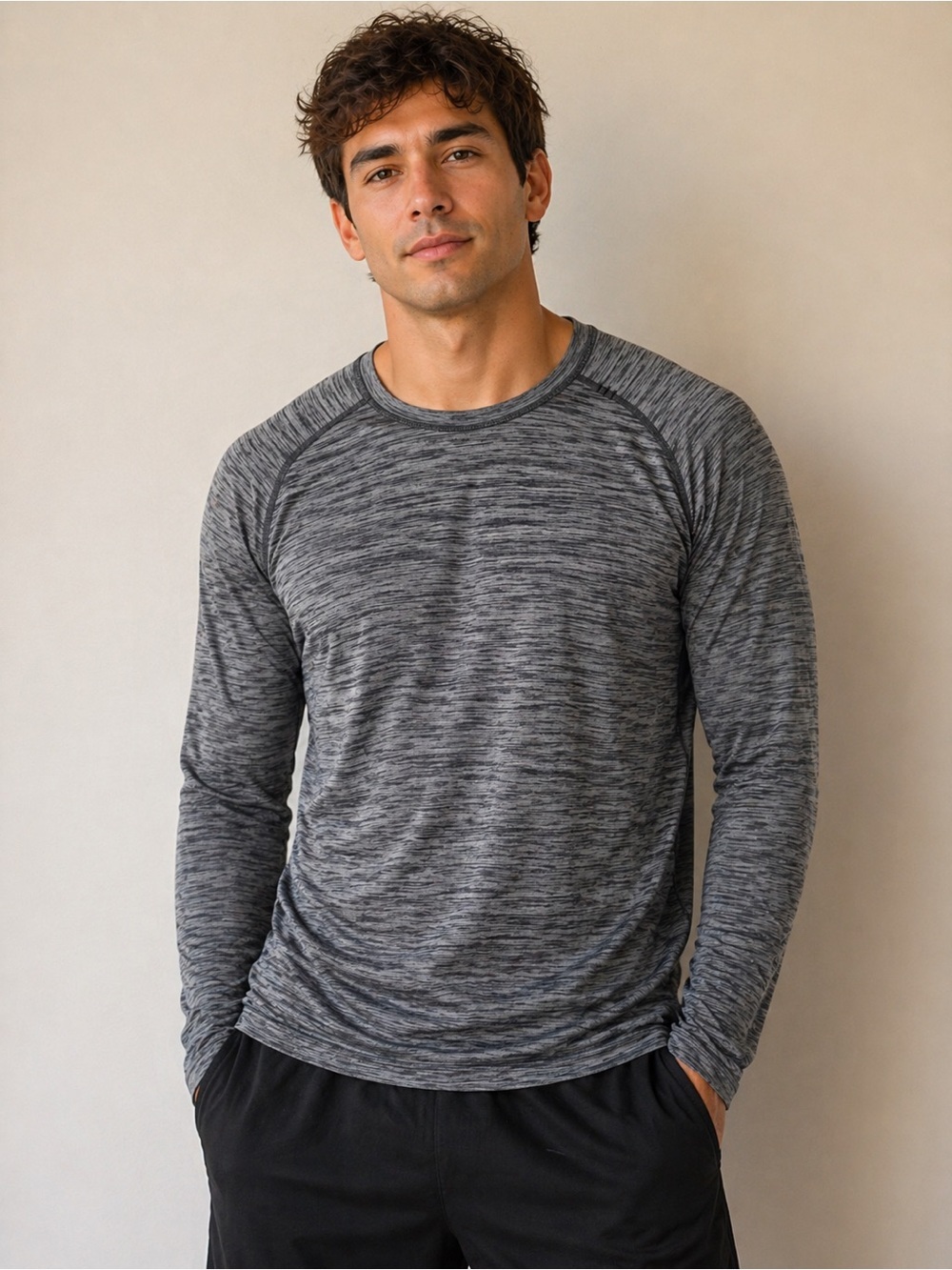 Lululemon Metal Vent Tech Long Sleeve Shirt Men’s Large Heathered Grey Athletic